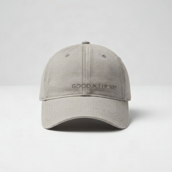 Casquette gris chiné, vue de face