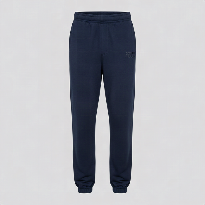 Jogging bleu marine, vue de face