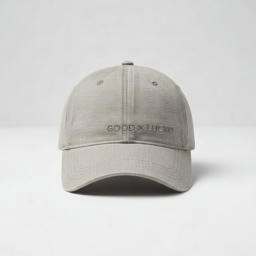 Casquette gris chiné, vue de face