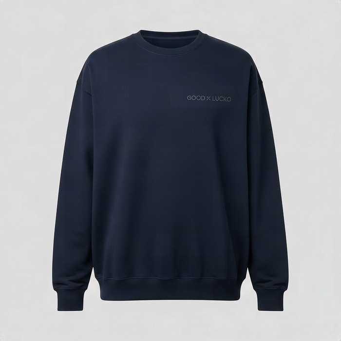Crewneck bleu marine, vue de face